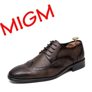 Migm Brogue Shoes Brown