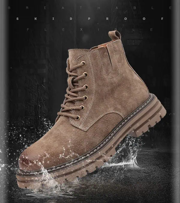 Mwob Light Brown Height Increasing Shoes 7cm Taller 3