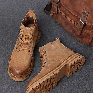 Mwob Tan Height Increasing Shoes 7cm Taller 4